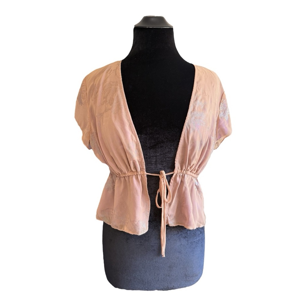 NWOT House of CB Maia Tie Front Top
